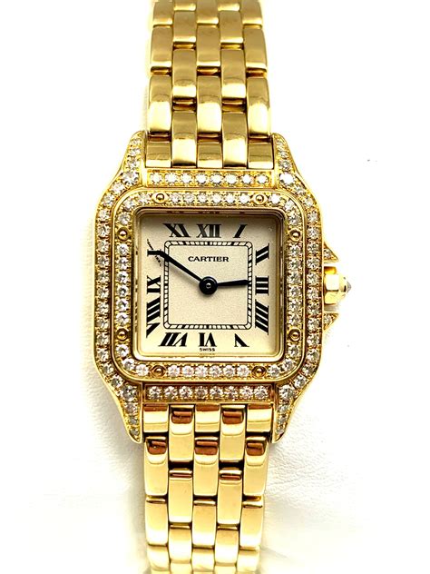 men's cartier gold watch|cartier gold watch men's vintage.